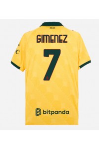 AC Milan Santiago Gimenez #7 Jalkapallovaatteet Kolmaspaita 2025-26 Lyhythihainen